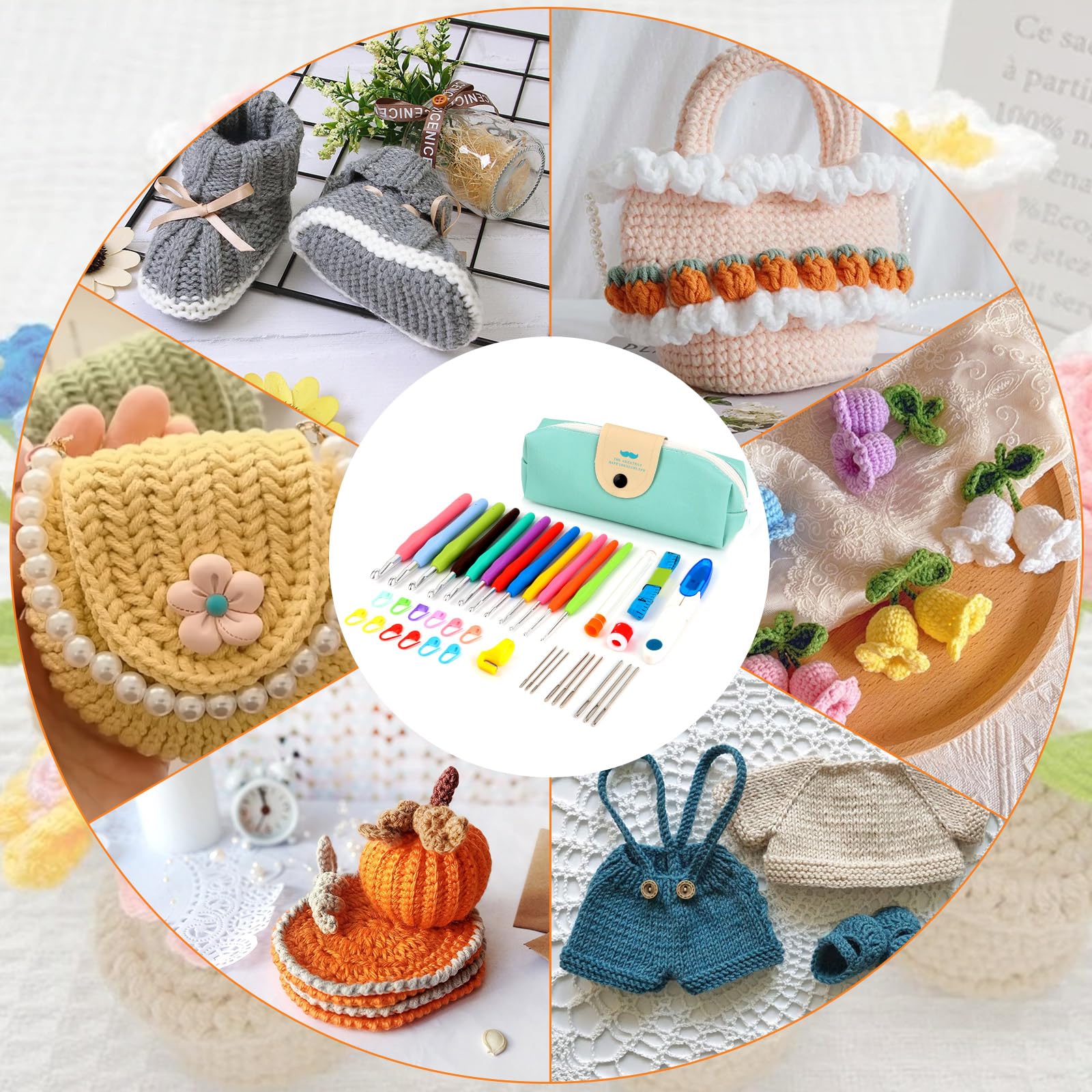 Set Uncinetto 12 Pezzi - Kit Completo 2.0-8.0mm Con Accessori Per Principianti E Esperti - Foto 9