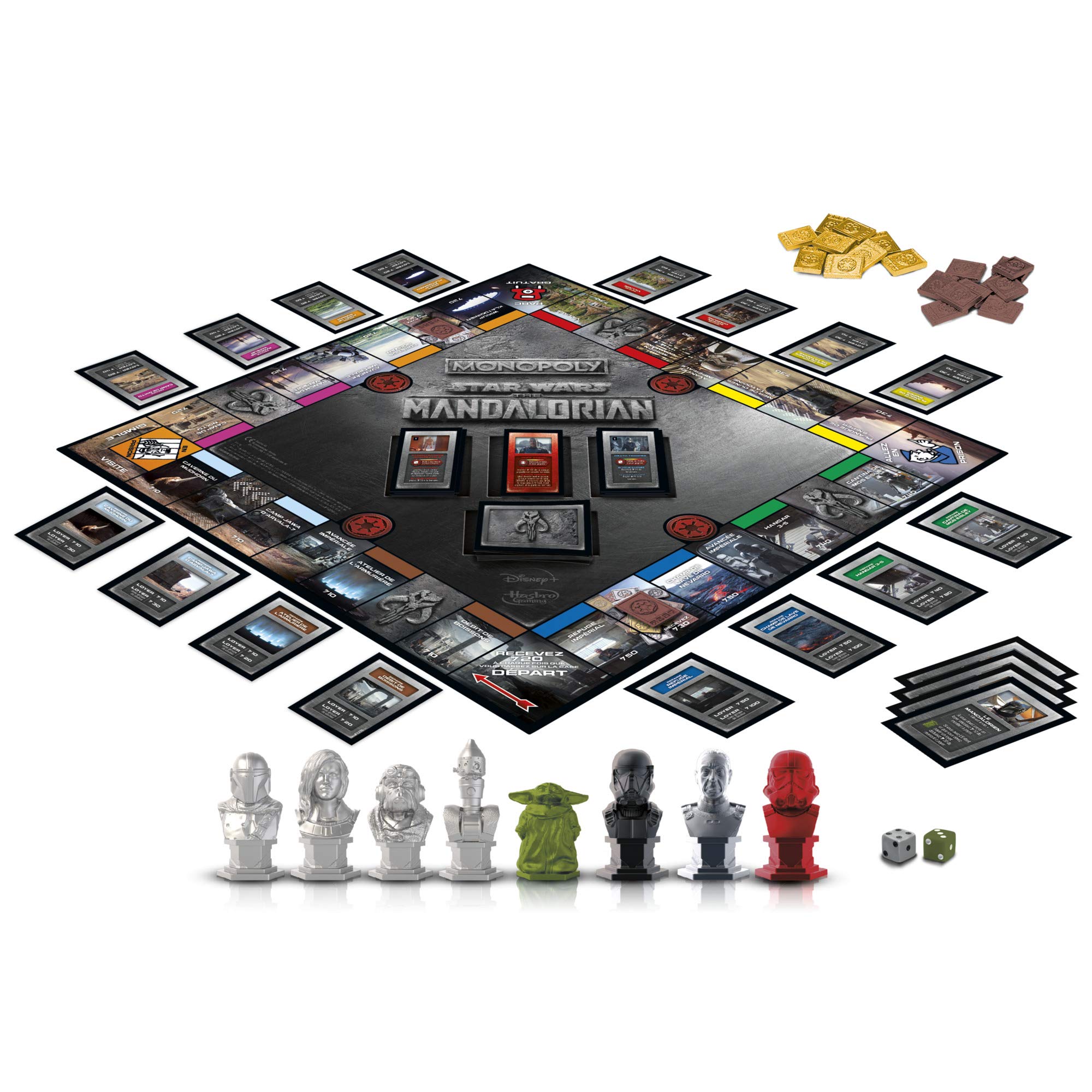 Monopoly Star Wars The Mandalorian – Gesellschaftsspiel – Brettspiel – französische Version