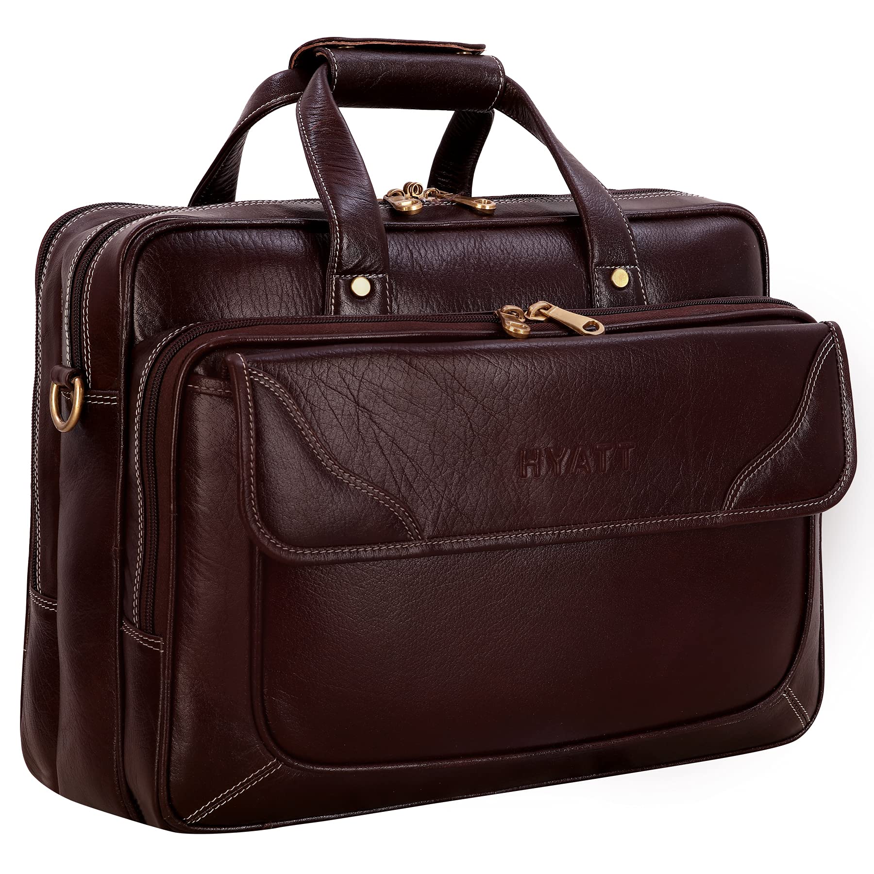 See full amazon price history chart for HYATT Leather Accessories 16 Inch 24 litres Capacity Italian Leather Laptop Office Briefcase for Men Upto16 inch Laptop Compartment Dimension-L-16 X H-12 X W-7 Inch Weight-1.4 KG (BROWN) HYATT Leather Accessories 16 Inch 24 litres Capacity Italian Leather Laptop Office Briefcase for Men Upto16 inch Laptop Compartment Dimension-L-16 X H-12 X W-7 Inch Weight-1.4 KG (BROWN) (B091J1PYXX) Amazon Price History, Amazon Price Tracker