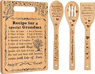 Grandma Gifts Mothers Day Gifts for Grandma Great Grandma Birthday Gifts from Grandkids Granddaughter Grandson Best Grandma Ever Gift New Grandma Nana Gigi Christmas Cutting Boards for the Kitchen