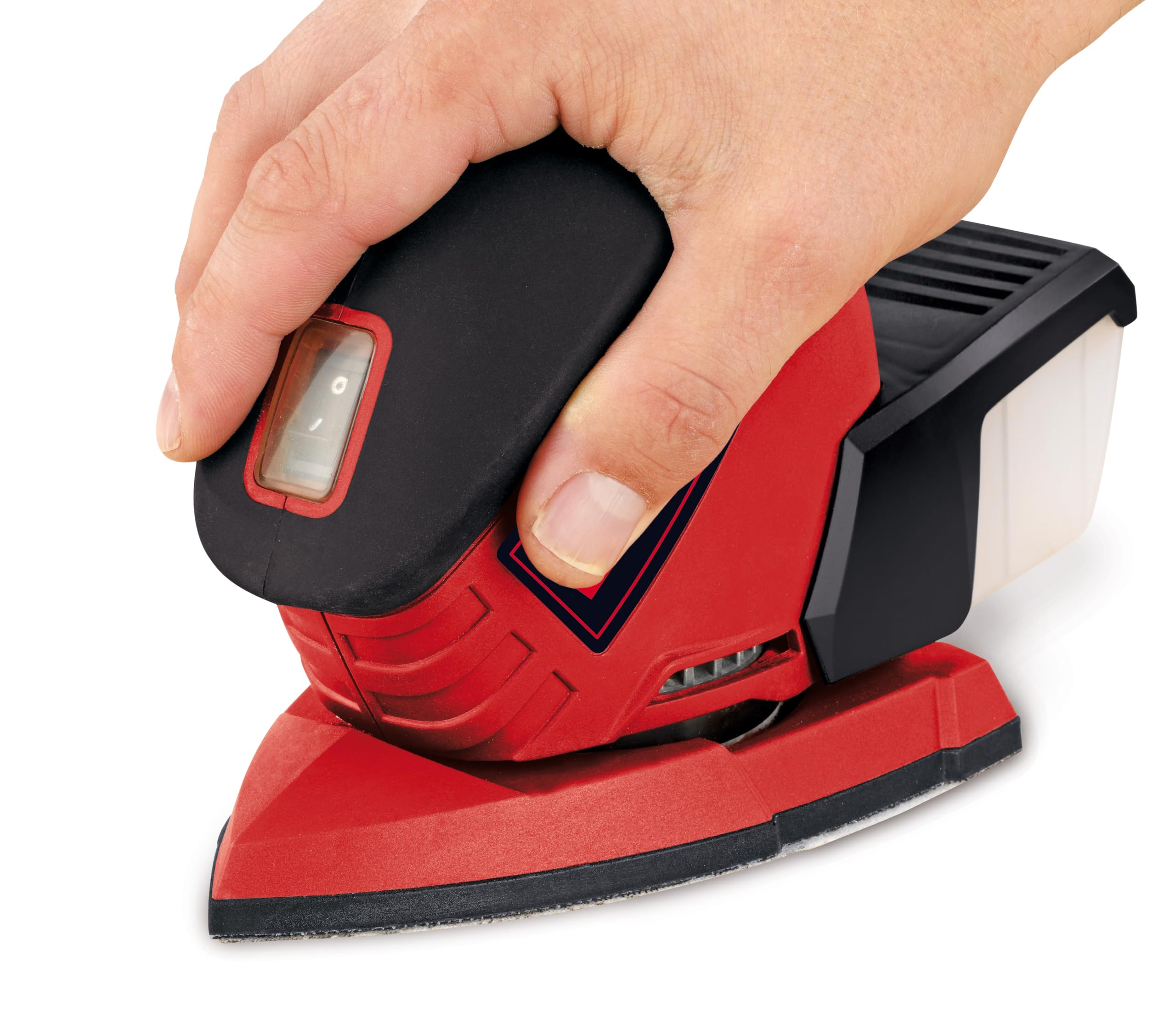 Einhell Multischleifer TE-OS 1320 (130 W, Schwingkreis-Ø 2 mm, Schleiffläche 150 x 150 x 100 mm, Staubfangbox, inkl. 3x Schleifpapier)