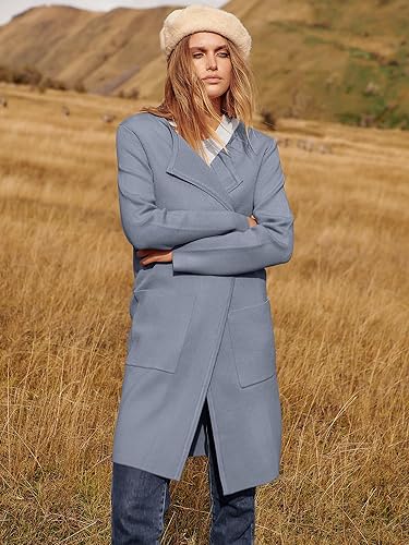 Vista 7 de ANRABESS Cárdigan ligero de punto con frente abierto para mujer, suéter largo casual para mujer, abrigo para otoño 2024