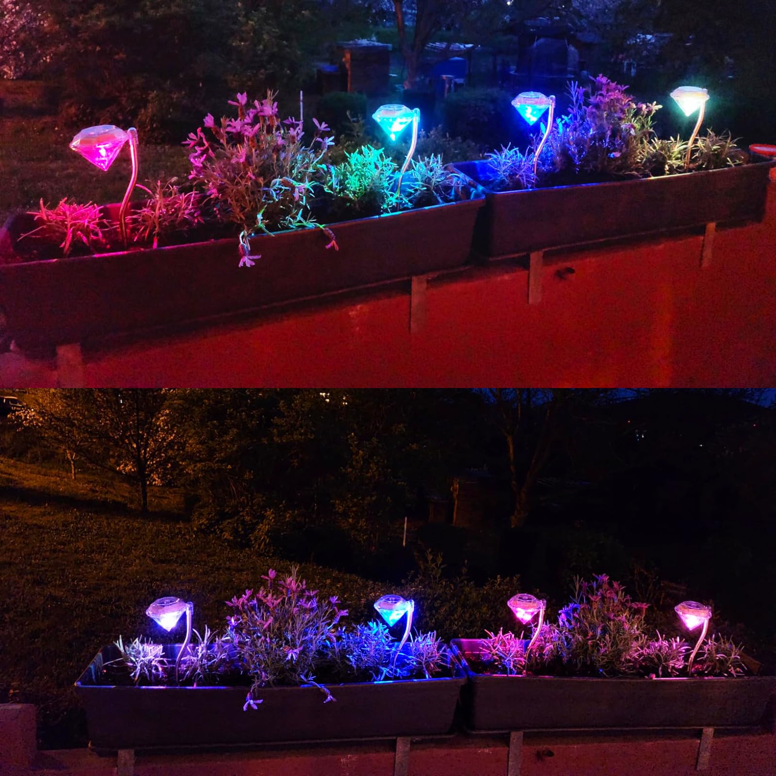 Anordsem Solar Lights Outdoor Garden: Garden Lights Solar Powered Waterproof for Outside Decorative - Image 2