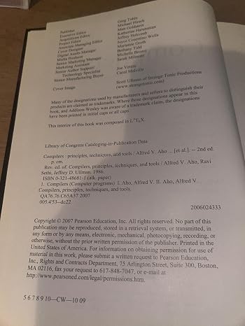 Compilers: Principles, Techniques, and Tools