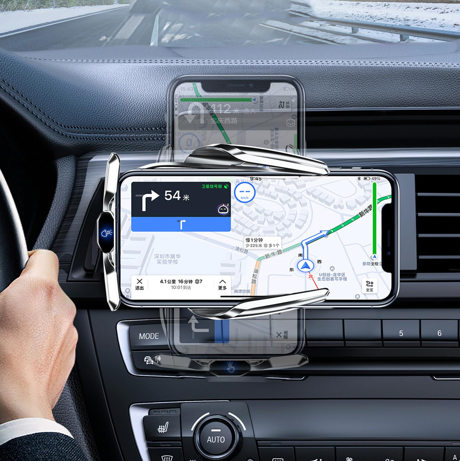 Chargeur sans fil 10W pour Peugeot 3008 (2018-2021) - Accessoires auto