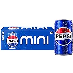 Pepsi Soda, 7.5 Ounce Mini Cans, (10 Pack) (Packaging May Vary)