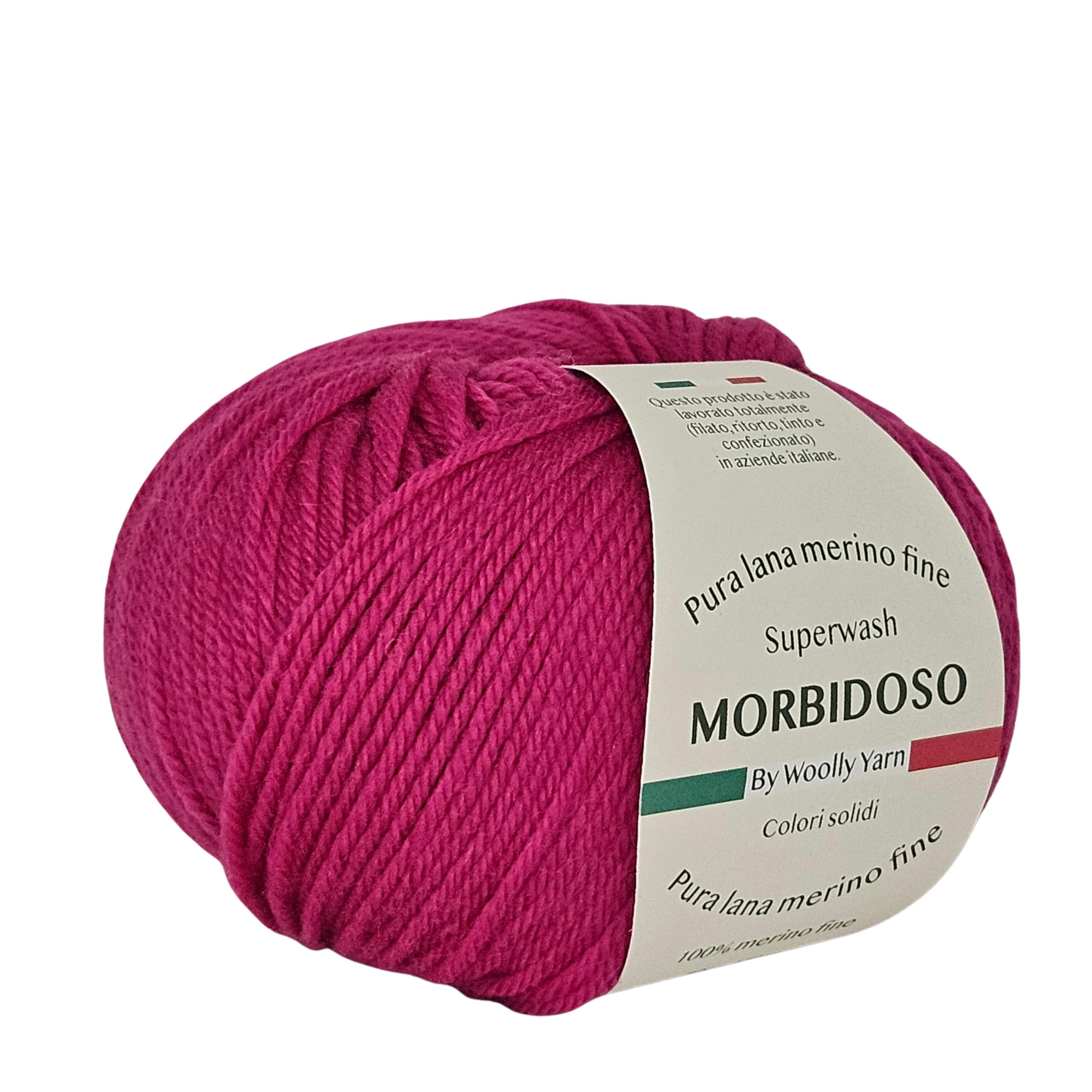 Non-Shrink 100% Merino Wool Yarn Ball, for Crochet and Knitting, Baby Wool, Solid Colors, 50g 150 meters, for Blankets, Clothing, and More (Cyclamen 36) — image 1