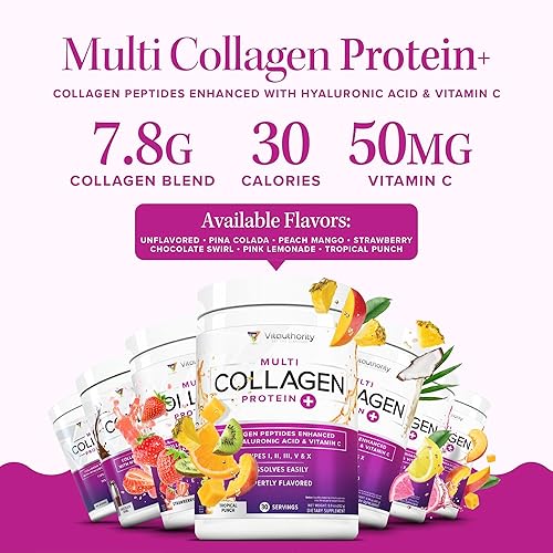 Miniatura 8 de Polvo de péptidos de colágeno hidrolizados para mujeres, adelgazante multicolágeno Burn Ultimate Beauty Complex con ácido hialurónico y péptidos de