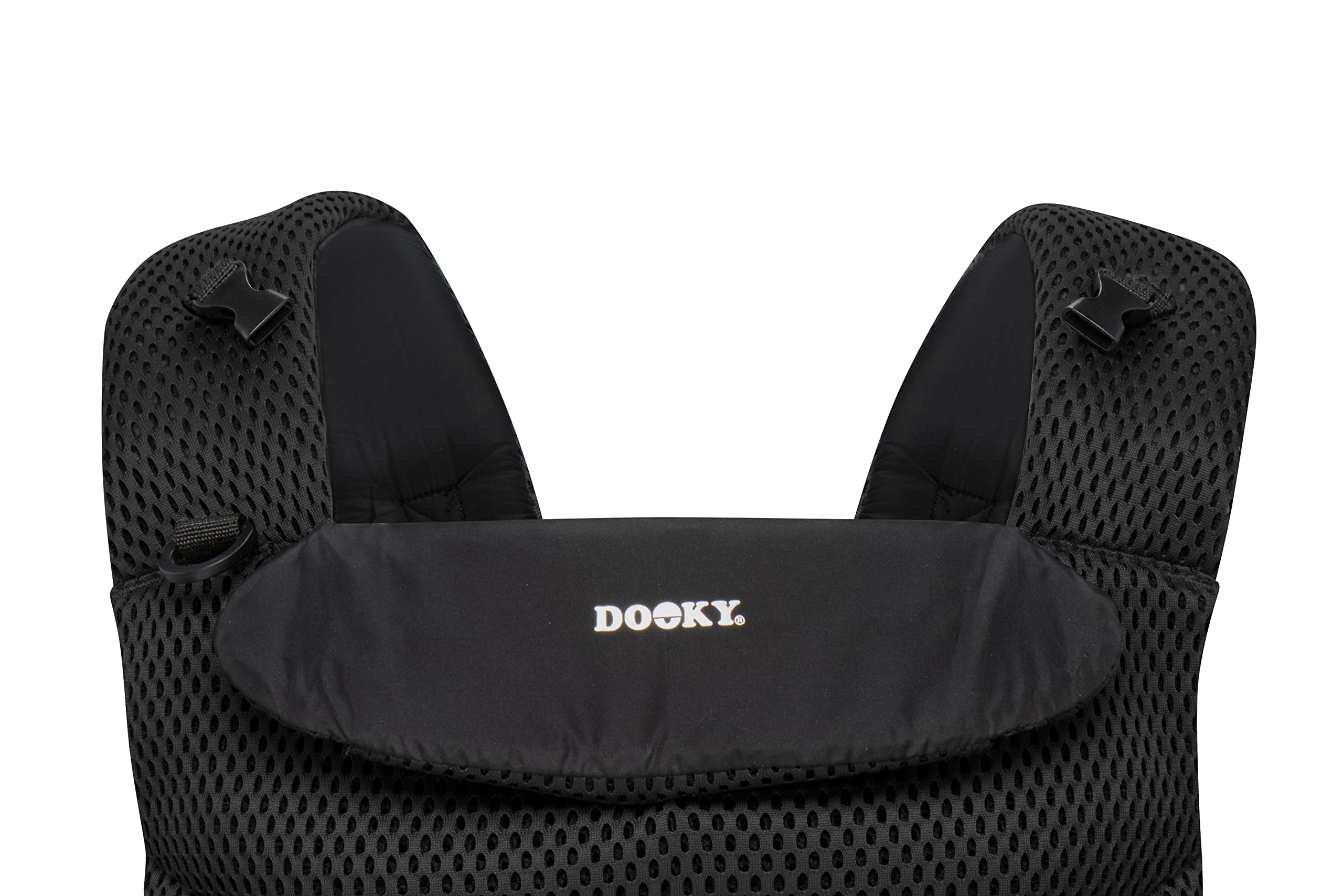 Dooky Urban Comfort - Portabebés ergonómico (apto desde el nacimiento 0-3 años y 3,5-15 kg, material transpirable, tres opciones de transporte diferentes), color negro