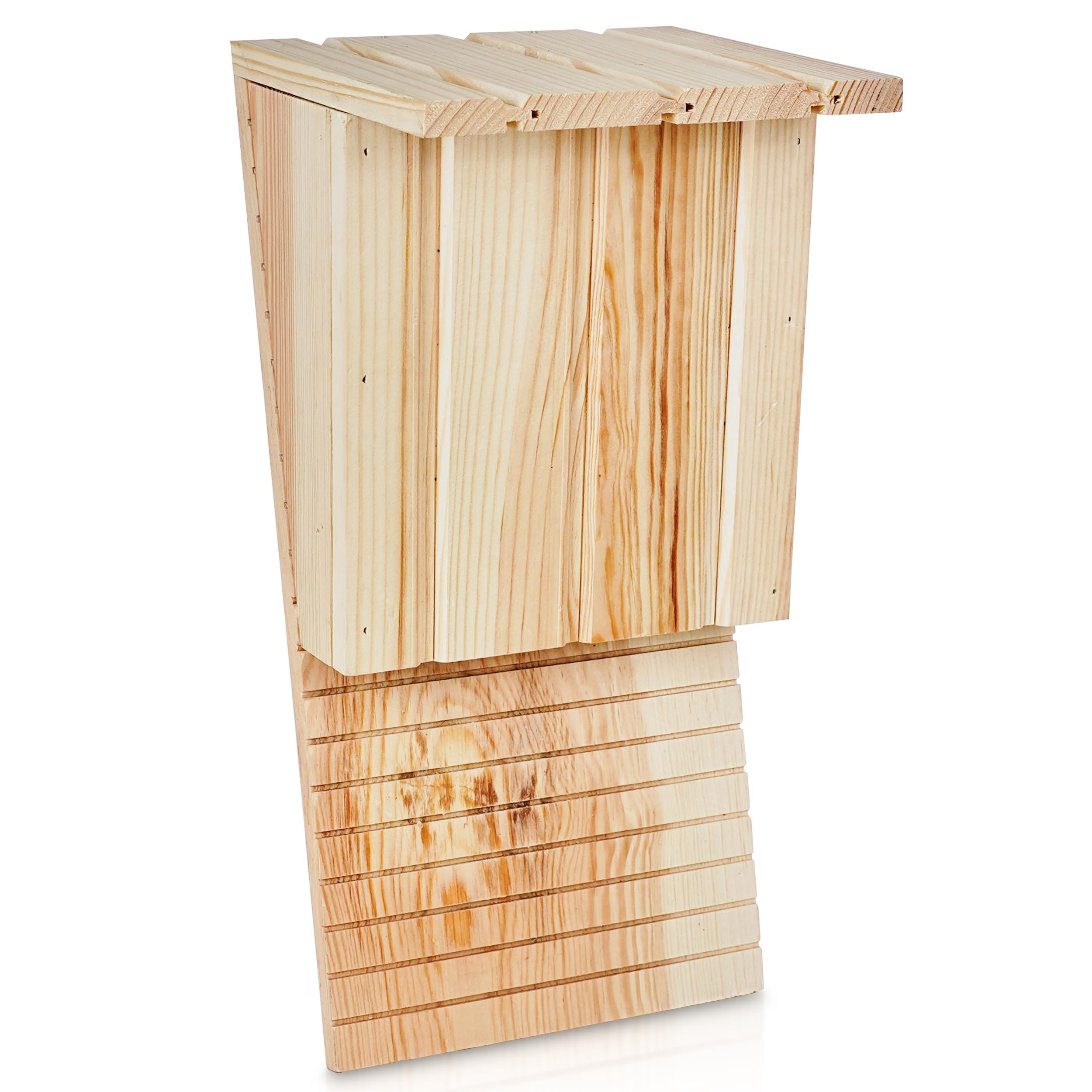 2 Stück Oramics Fledermauskasten aus Kiefernholz [Made in Europe] – Fledermaushaus für den Garten als Unterschlupf und Winterquartier für Fledermäuse – Fledermaus Nistkasten Winter- und Wetterfest