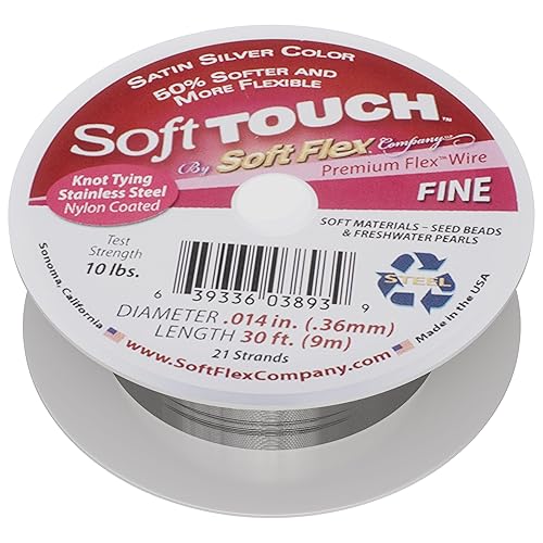 SOFT-FLEX Toys Soft Touch .014" 30F 21STR SLVR, color plateado