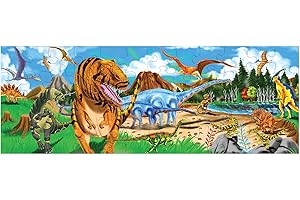 Melissa & Doug Land of Dinosaurs Floor Puzzle: A Spectacular Discovery for Kids Ages 4-8