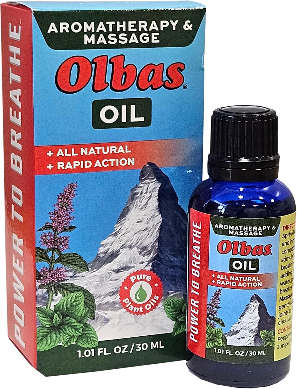 OlbasMassage and Aromatherapy Oil, 1.01 Fl Oz,Body Massage Oil, Swiss Herbal Remedies with Pure Essential Massage Oils for Muscle Relaxing and Soothing Comfort for Pain Relief.