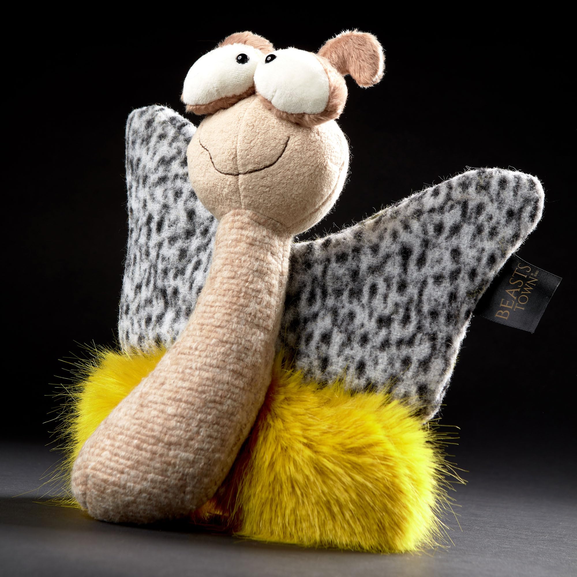sigikid Plüschtier Happy Day, BeastsTown für Kinder und Erwachsene zum Sammeln, Schenken, Spielem, Schmusen, Beige/Gelb/Schmetterling