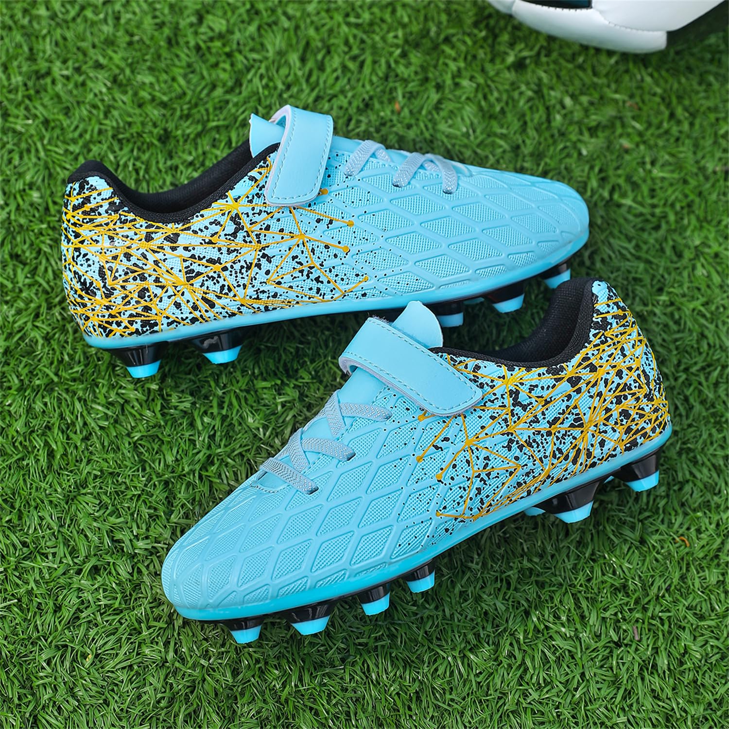 Football Boots Boys Grils FG/AG Soccer Cleats Shoes Trainers Football Shoes Training Running Shoes Teenager Sneakers - 4