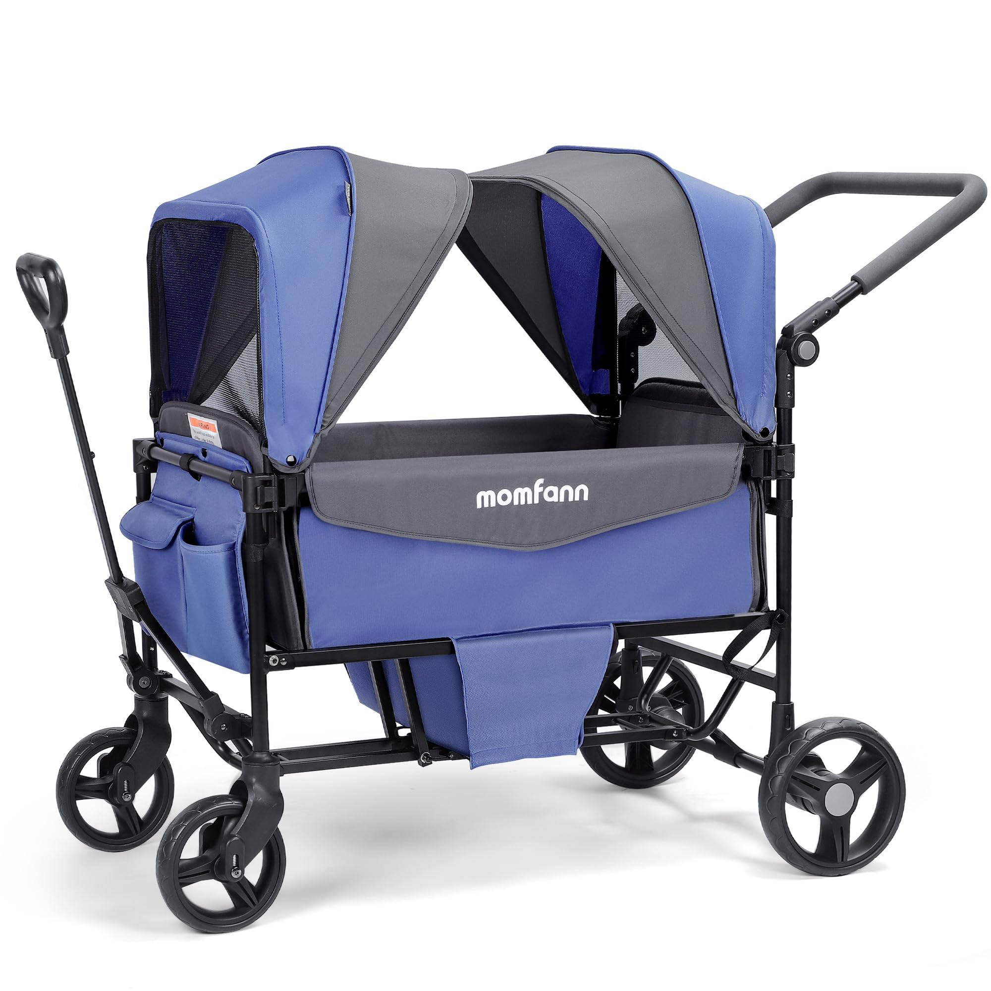 Amazon.com : Stroller Wagon for 2 Kids with Canopy, Foldable All