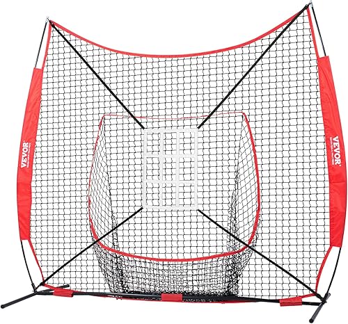 Miniatura 10 de VEVOR Red portátil de entrenamiento de béisbol para golpear