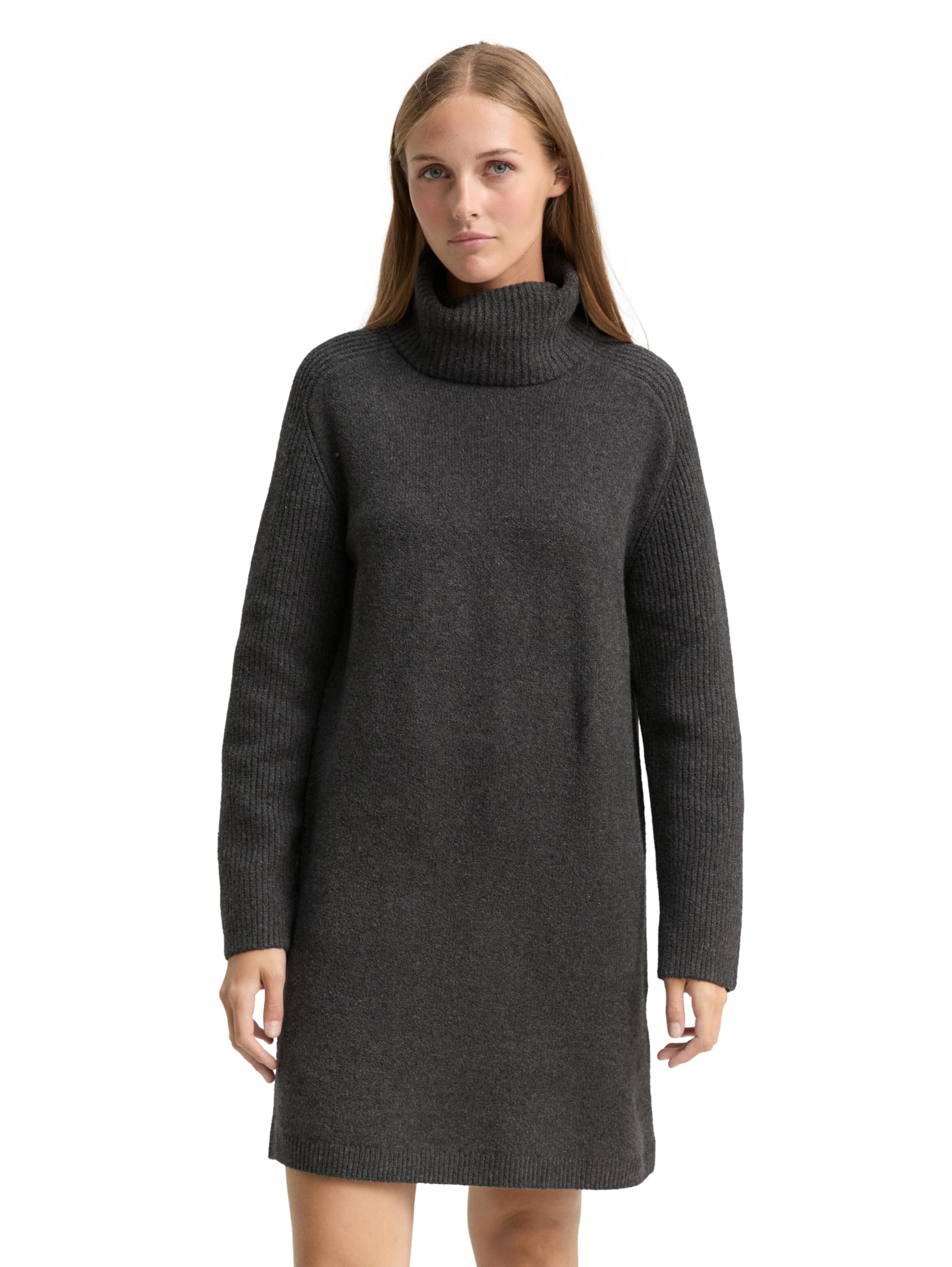 TOM TAILOR Denim Damen 1049064 Mini-Kleid mit Rollkragen