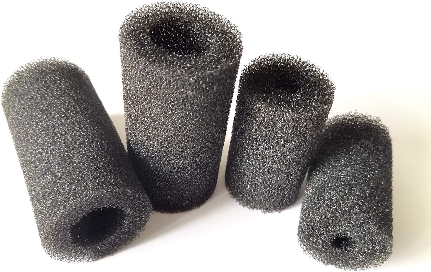 MEIMEI 4 Pcs Pre-Filter Sponges (2 PCS S +2 PCS L) Roll Aquarium Filter Intake Cover for Aquarium Fish Tank
