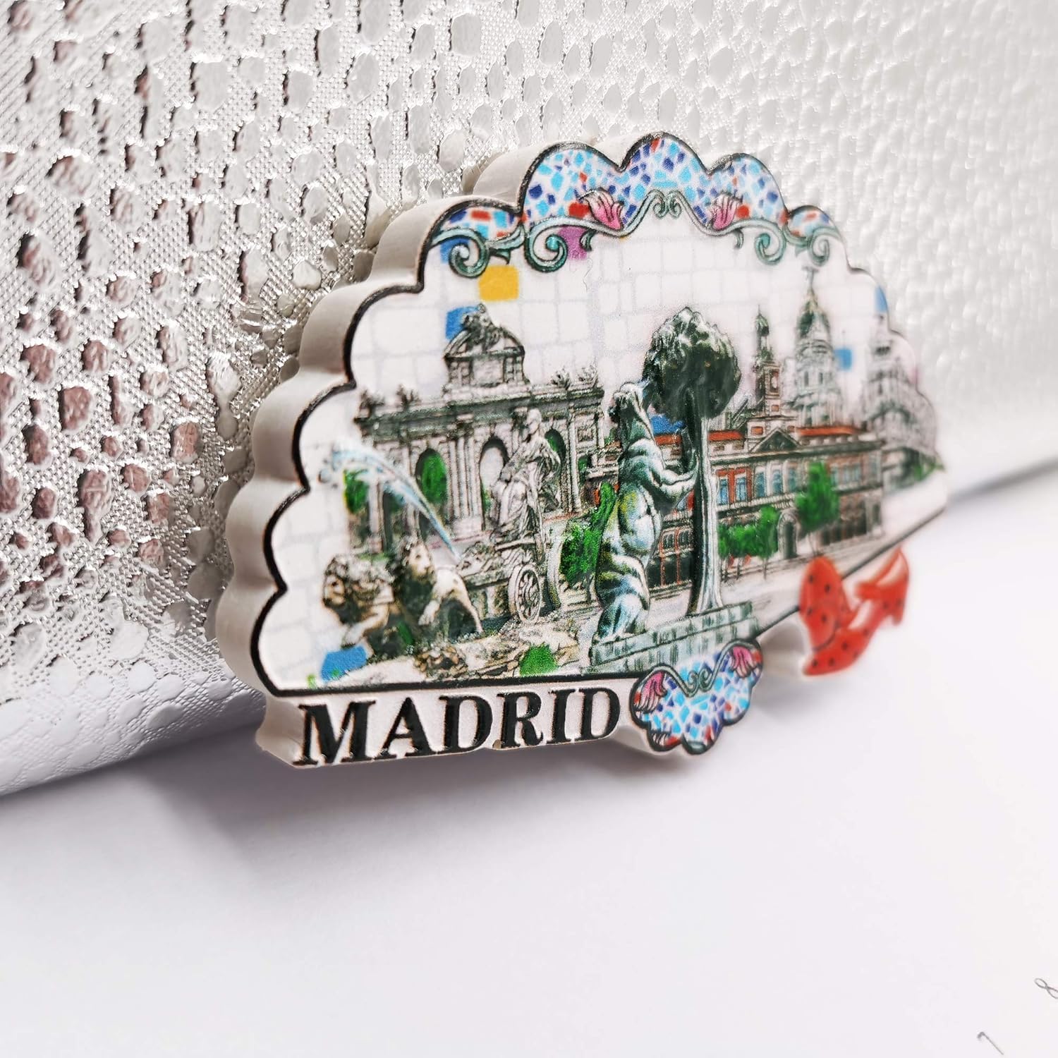 Imán De Nevera Madrid España Para Recuerdo De Viaje, Decoración 3D