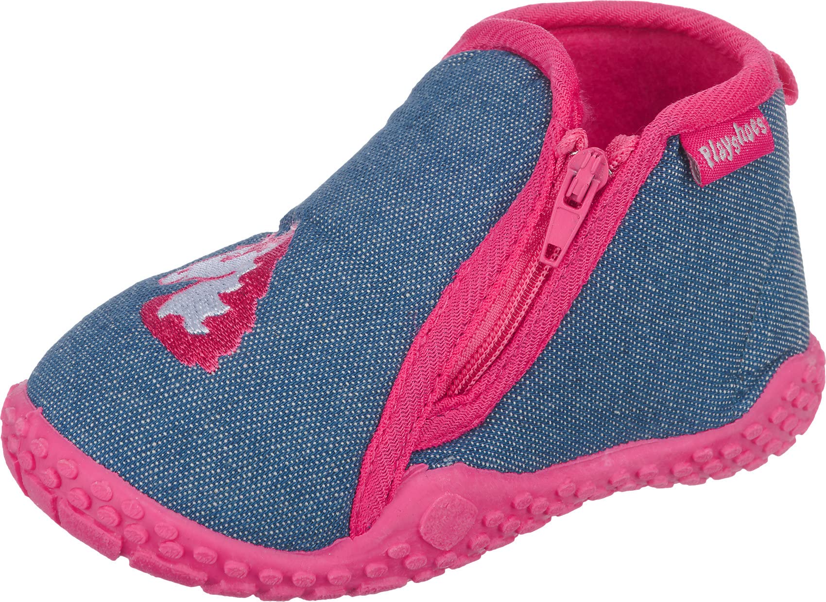 Playshoes GmbH Unicorn, Unisex Babies’ Walking Baby Shoes, Blue (jeansblue), 2.5 Child UK (18/19 EU)