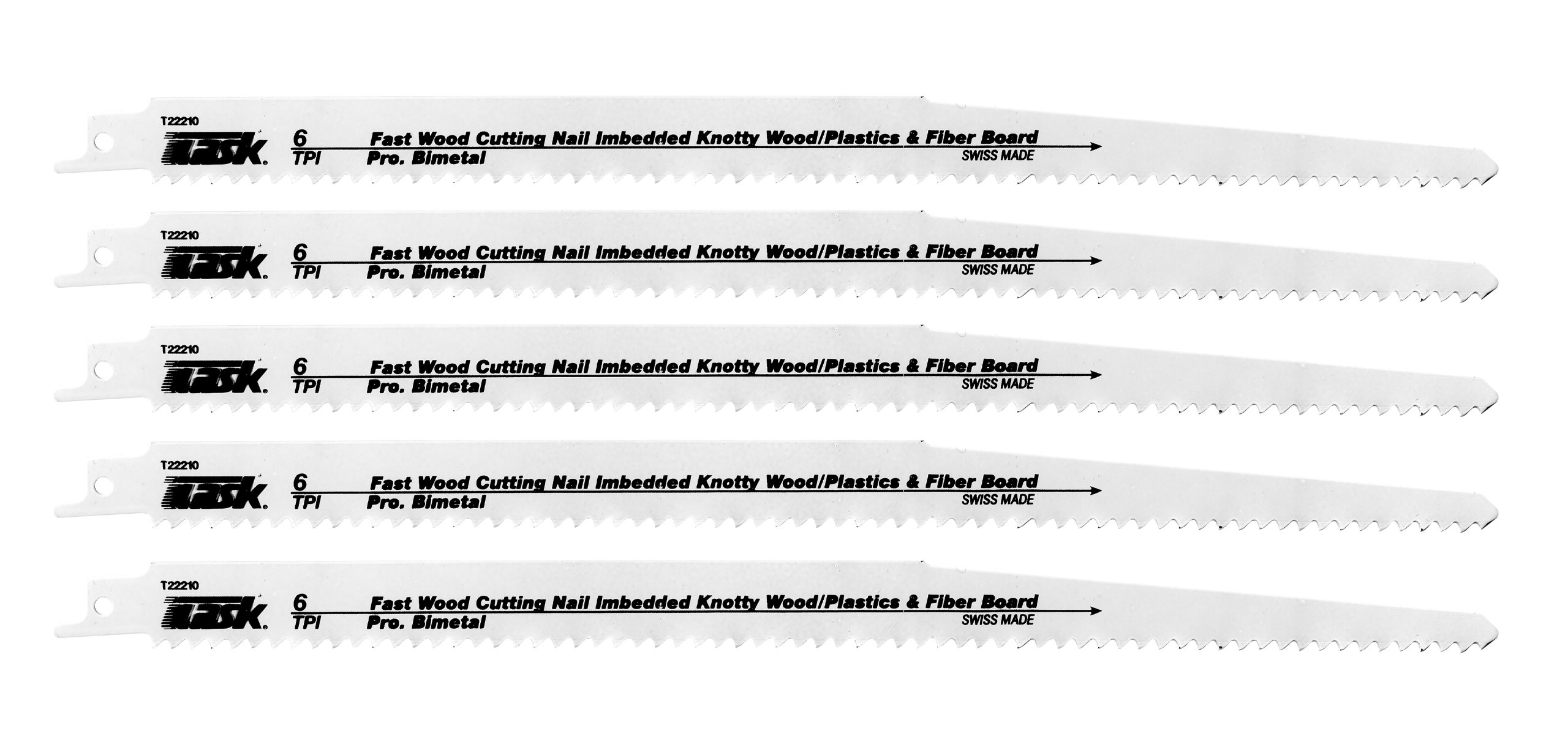 6 Inch 14/18 TPI Bi-Metal Demolition Reciprocating Saw Blades , 25-Pack...