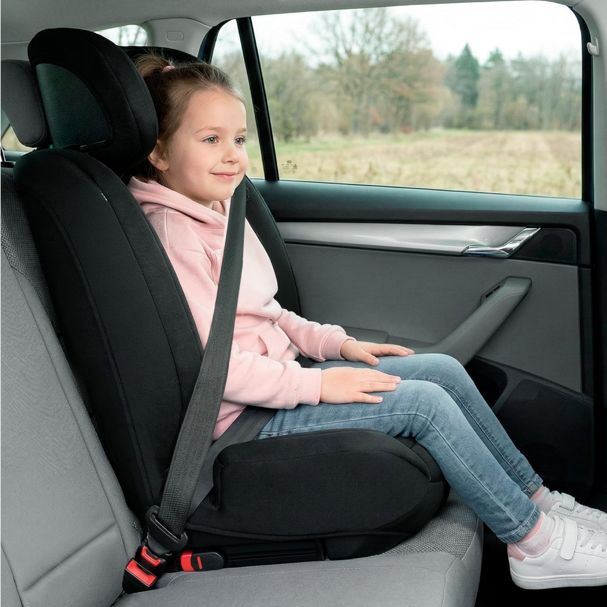 toral Silla Coche isofix 9-36 kg i-Size R129 – Arnés 5 puntos, reposacabezas ajustable – Silla Coche Bebe 76 a 150 isofix – Seguridad evolutiva para niños en trayectos y viajes – Modelo Silverstone+