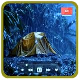 キャンピングテントの雨嵐 - キャンバスと自然の睡眠音に包まれるリラックス雷雨（スリープタイマー付き）
