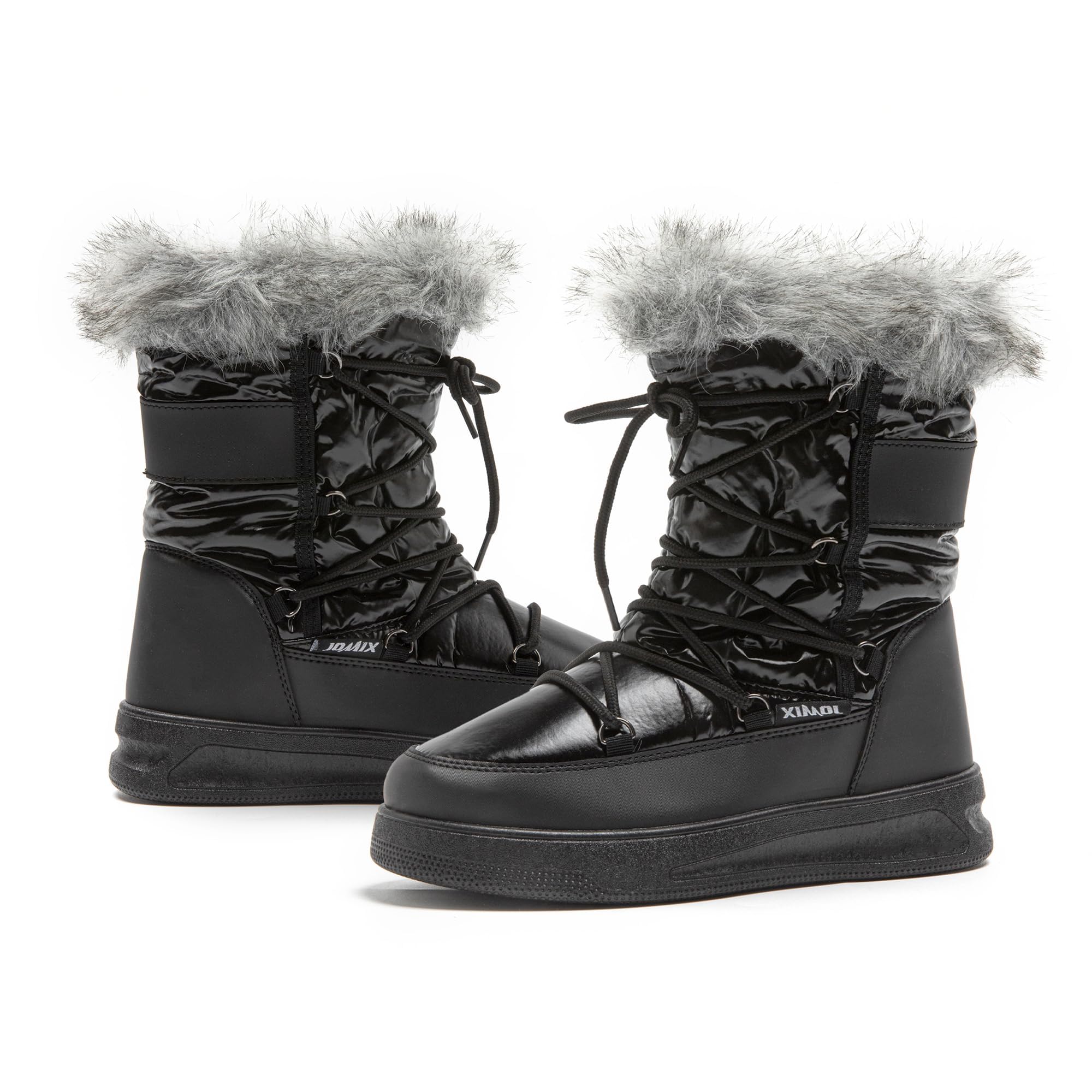 JOMIX Botas Mujer Invierno Calientes Botas Nieve Mujer Impermeables Trekking Senderismo Aire Libre