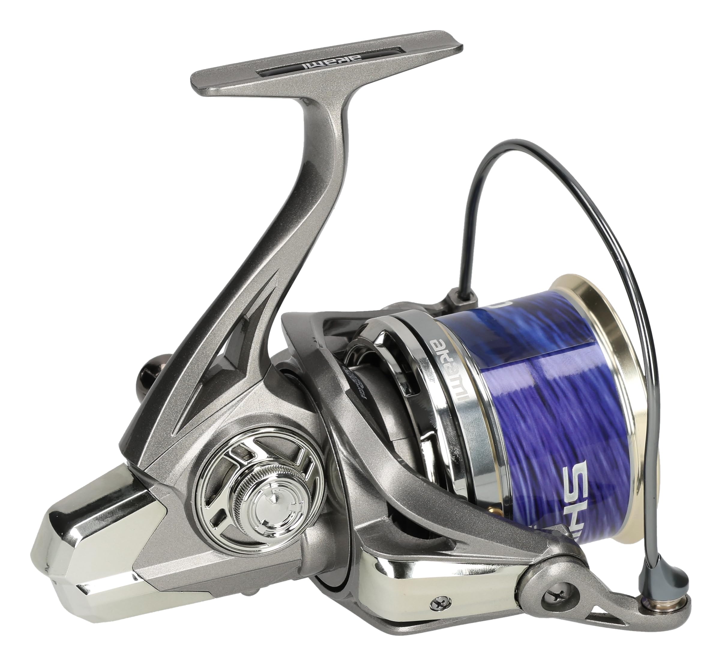 Akami Shido - Carrete Surf Casting 8000 10000 con doble bobina de aluminio, 7 + 1 rodamientos, oscilación lenta, Max Drag 15 kg, arco reforzado