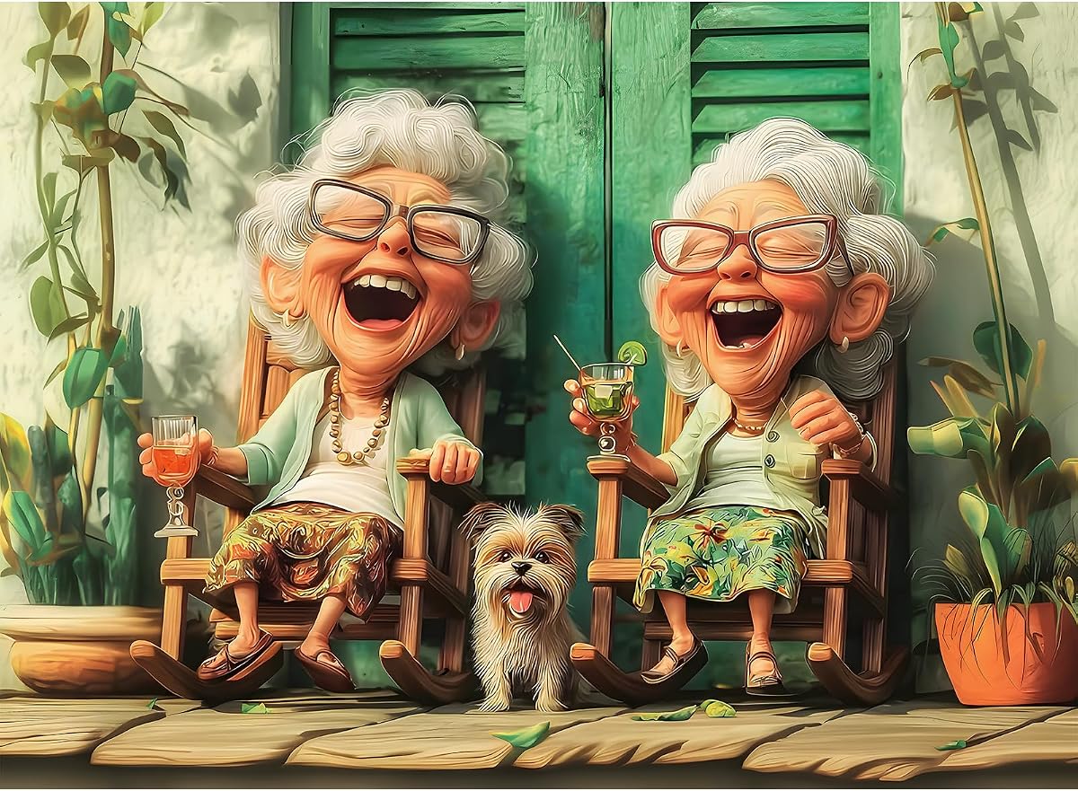 Rompecabezas de 300 piezas para adultos, lindos y divertidos rompecabezas de abuela