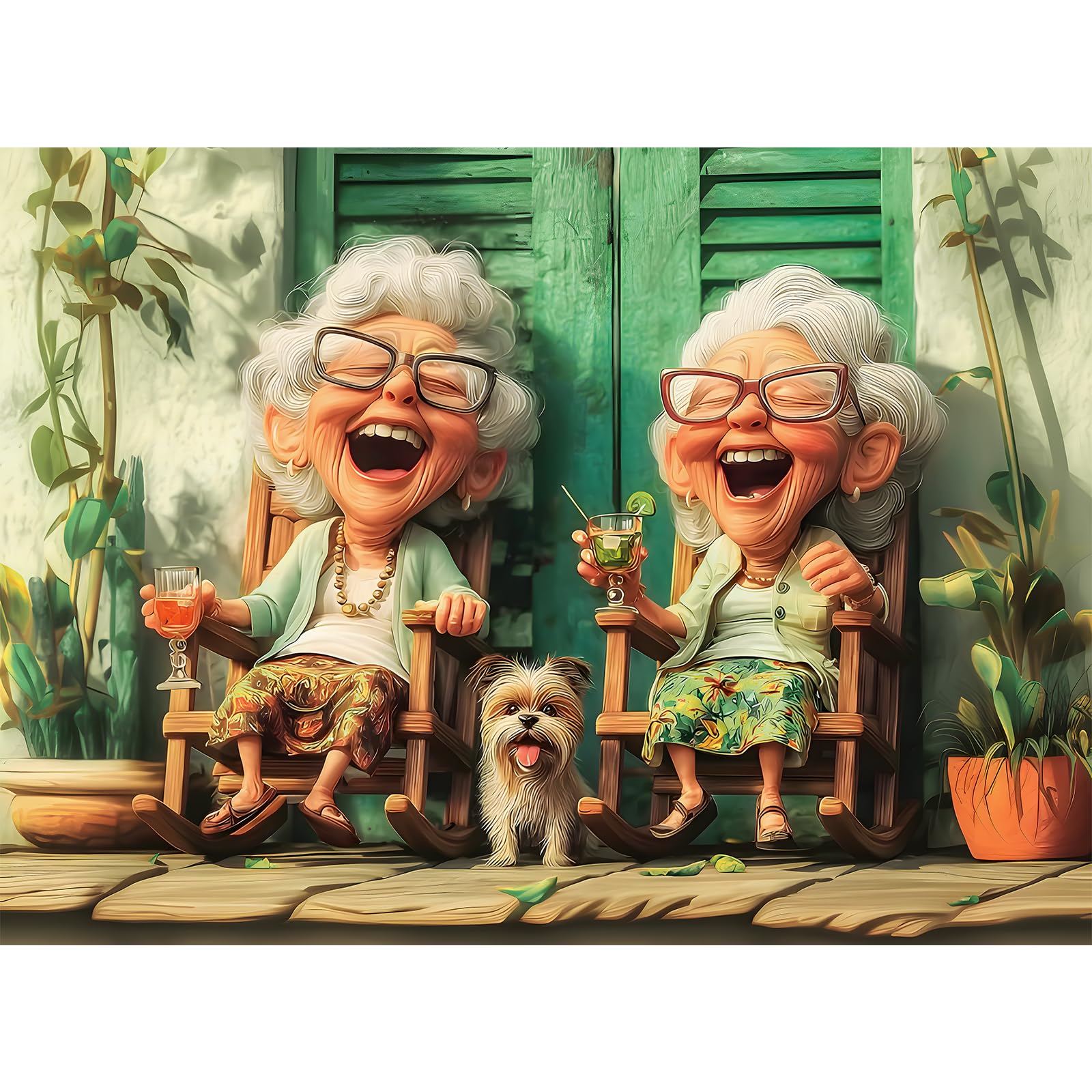 300 Piece Puzzles for Adults, Cute Funny Grandma Jigsaw Puzzles