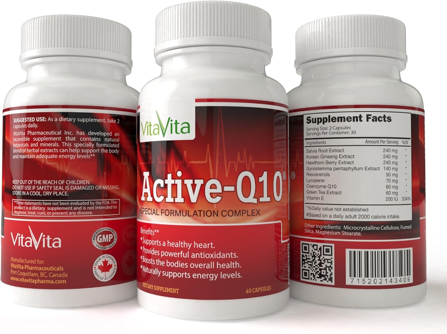 Active-Q10, Supports Healthy Heart (60 Capsules)