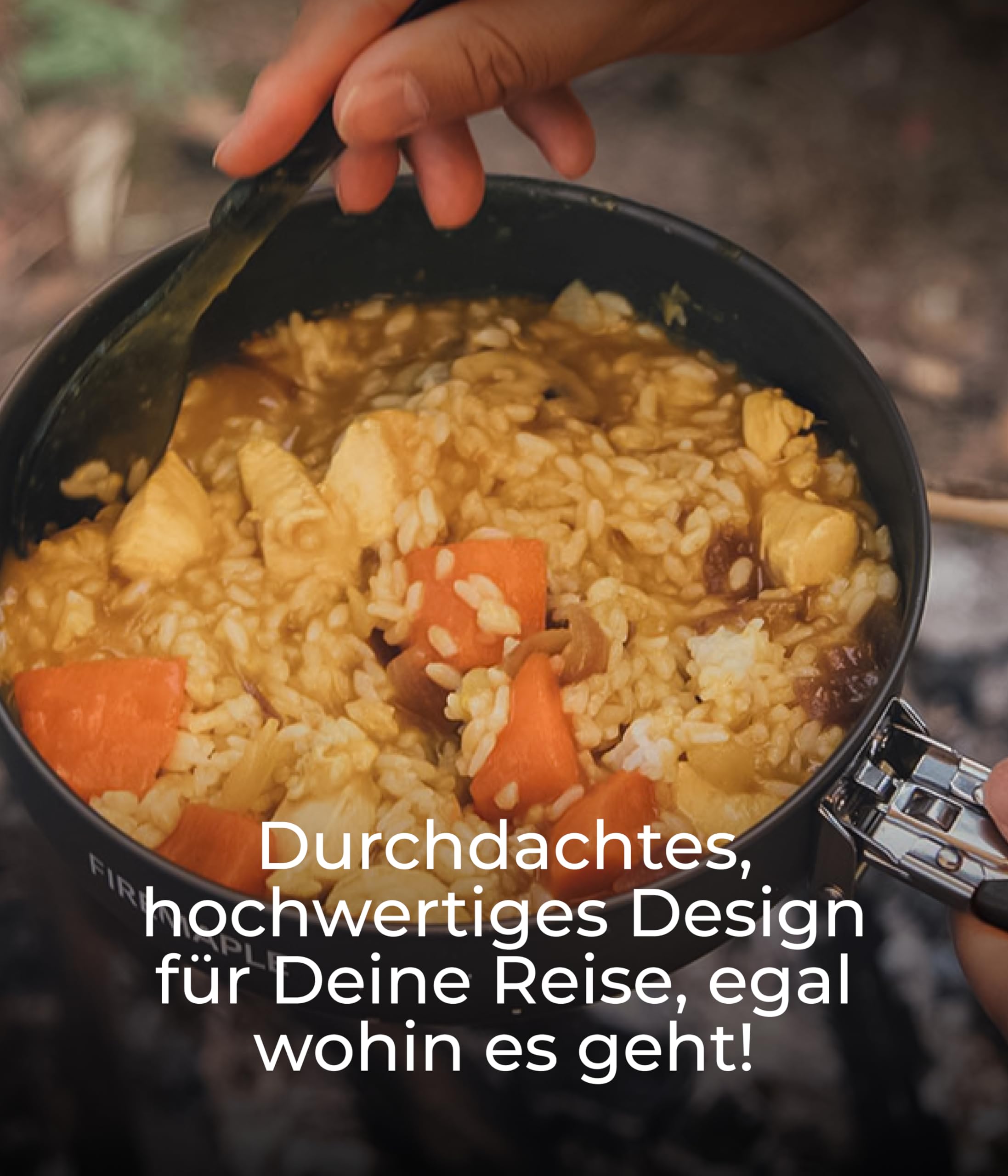 Fire MAPLE - Juego de utensilios de cocina de aluminio para camping, para freír, hervir y calentar, olla de camping y sartén de camping, juego de cocina y utensilios de cocina para exteriores, para