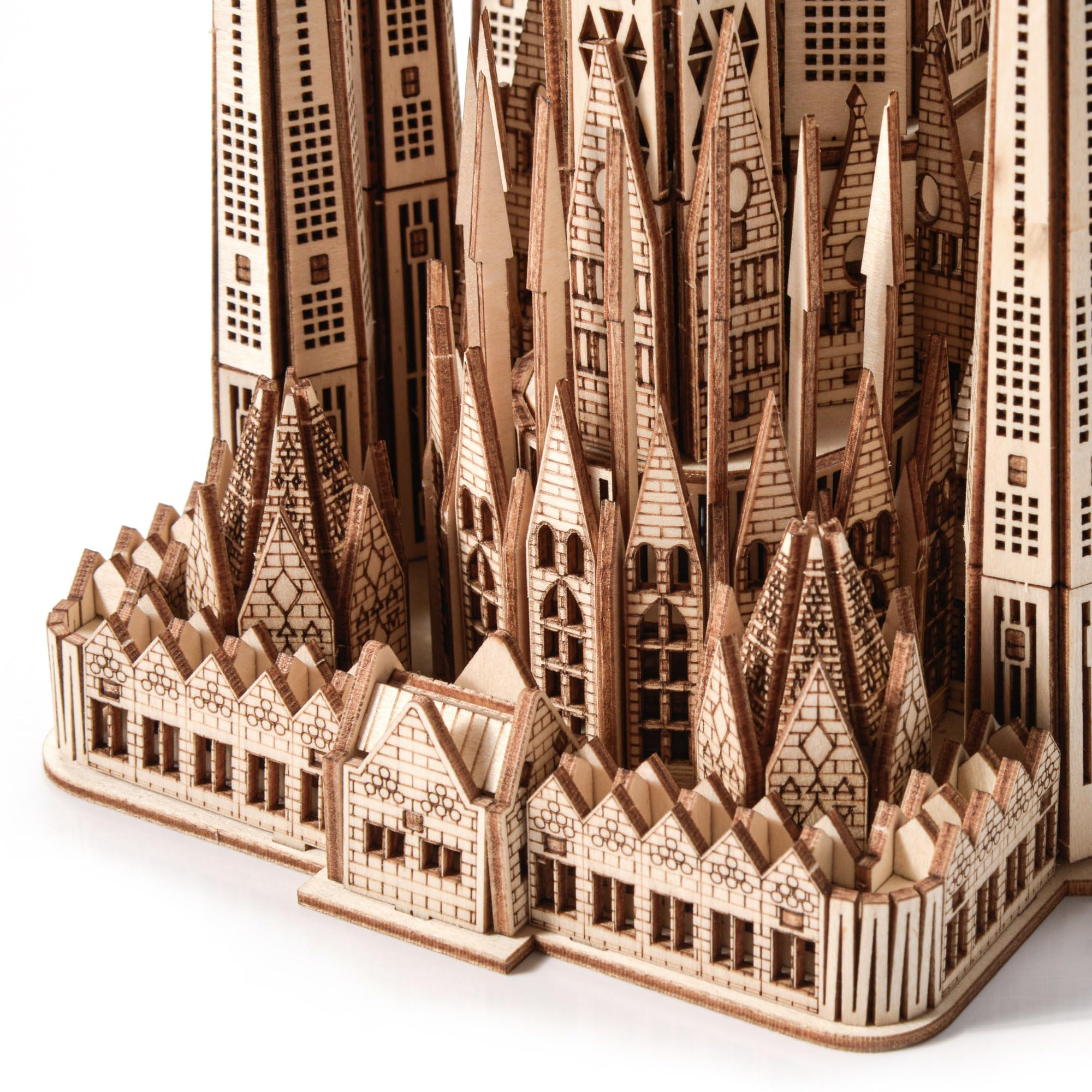 Little Story Puzzle éducatif en bois - Modèle 3D - Kit à faire soi-même - Cadeau pour enfants et adultes - (Sagrada Familia)