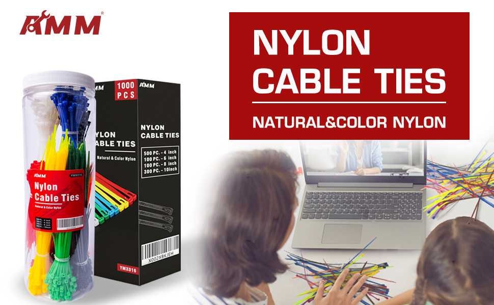 Amazon.com: AMM Cable Zip Ties，1000 Pack colored zip ties