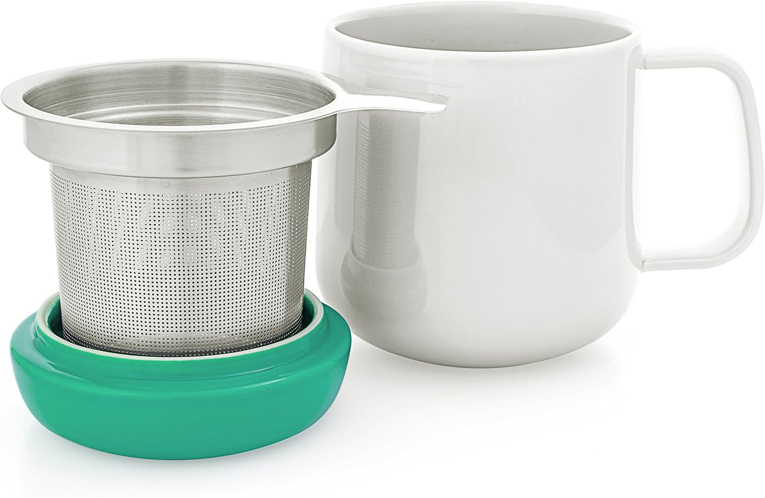 Flash Deals - 40% OFF Tealyra - Sumo Ceramic Tea Cup Infuser - 13.5-ounce - Small Mug with Lid and Stainless Steel Filter For Loose Leaf Tea - Tea-For-One - 400 ml Free Shipping Offer Tealyra - Sumo Ceramic Tea Cup Infuser - 13.5-ounce - Small Mug with Lid and Stainless Steel Filter For Loose Leaf Tea - Tea-For-One - 400 ml