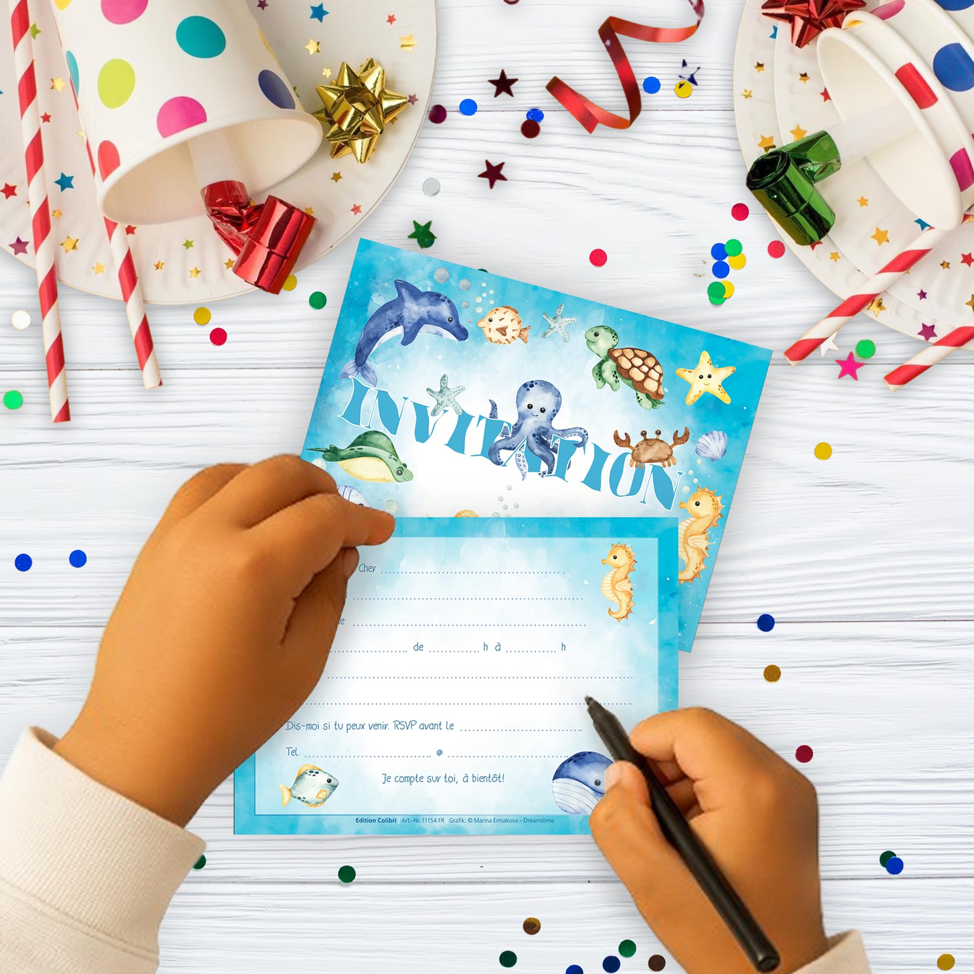 Inviti Compleanno Bambina Con Buste Personalizzabili Originali - 16 Biglietti Invito Compleanno