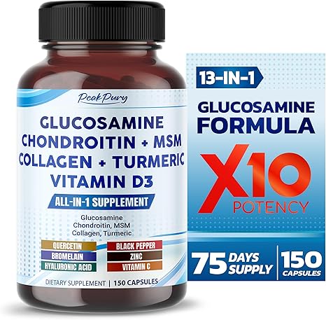 Glucosamine Chondroitin MSM Collagen Turmeric - Joint Health Support