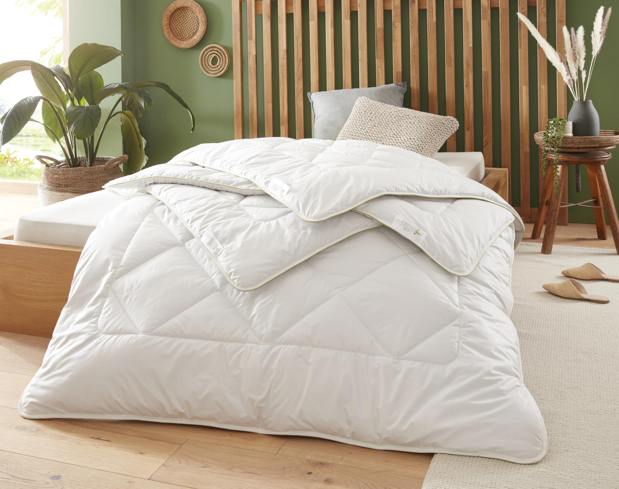 Badenia Trendline Eco Duvet Camel Lightweight 155 x 220 cm, White, Oeko-Tex Certified, Produced according to German Quality Standard