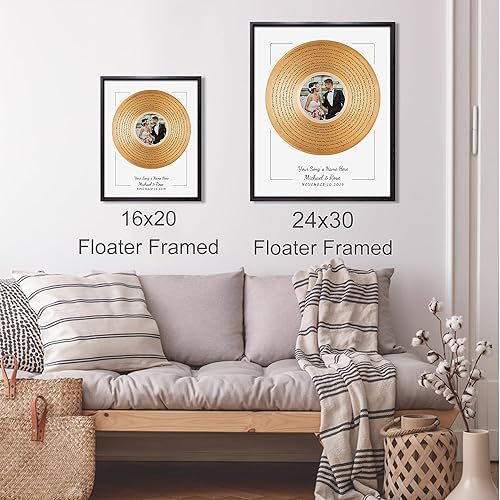 Vista 33 de Letras de música personalizadas, canciones, lienzo/fotos sin marco/impresiones enmarcadas con corazón en nombres de corazón, fecha de carga de fotos