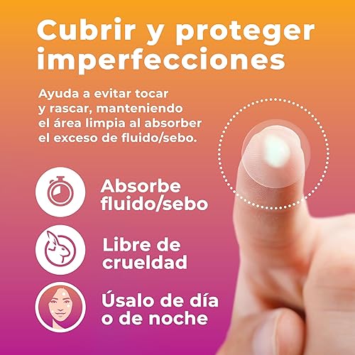 Miniatura 3 de Parches para Acné en la Cara (120 Unidades) Parques Hidrocoloides Transparentes, Parques para Granos, Parques para Espinillas, Parques Faciales para