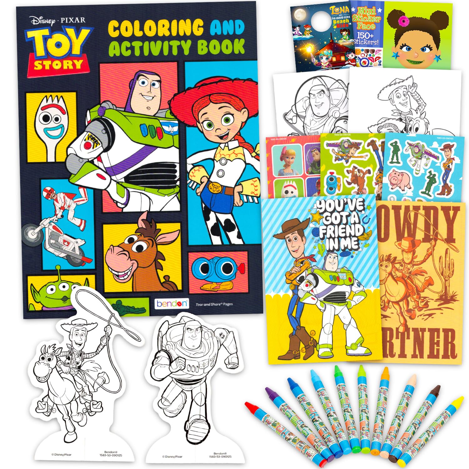 Disney Toy Story Ultimate Activity Set - Kit artistico e artigianale con libro da colorare, adesivi, giochi, puzzle, disegni e altro ancora | Attività di Toy Story per ragazzi, ragazze, bambini