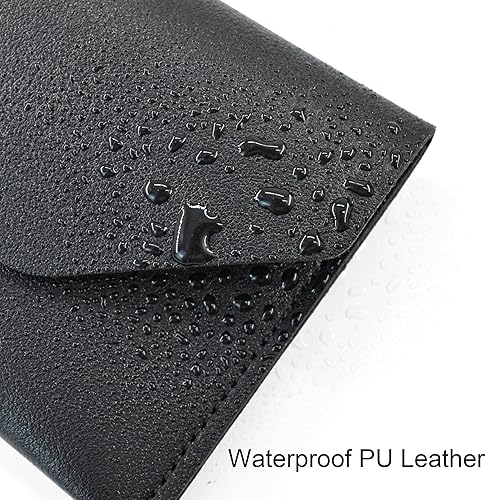 Vista 6 de VANRA Cartera de piel sintética con sobre de efectivo, sobres de dinero para dinero en efectivo, cartera reutilizable para mujeres y hombres, 6.9 x