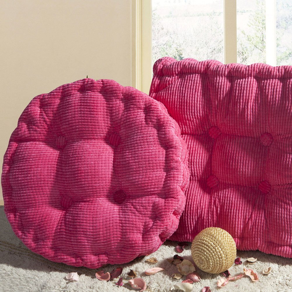 Coussin rembourré fauteuil bureau 50cm galette assise ronde assise moelleuse
