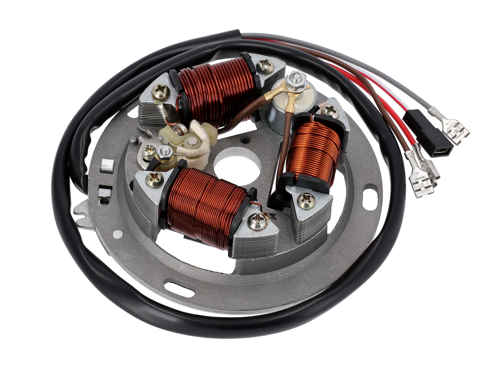 Grundplatte 8307.10-100, 6V Unterbrecher, 25/21W Bilux - für Simson S51, KR
