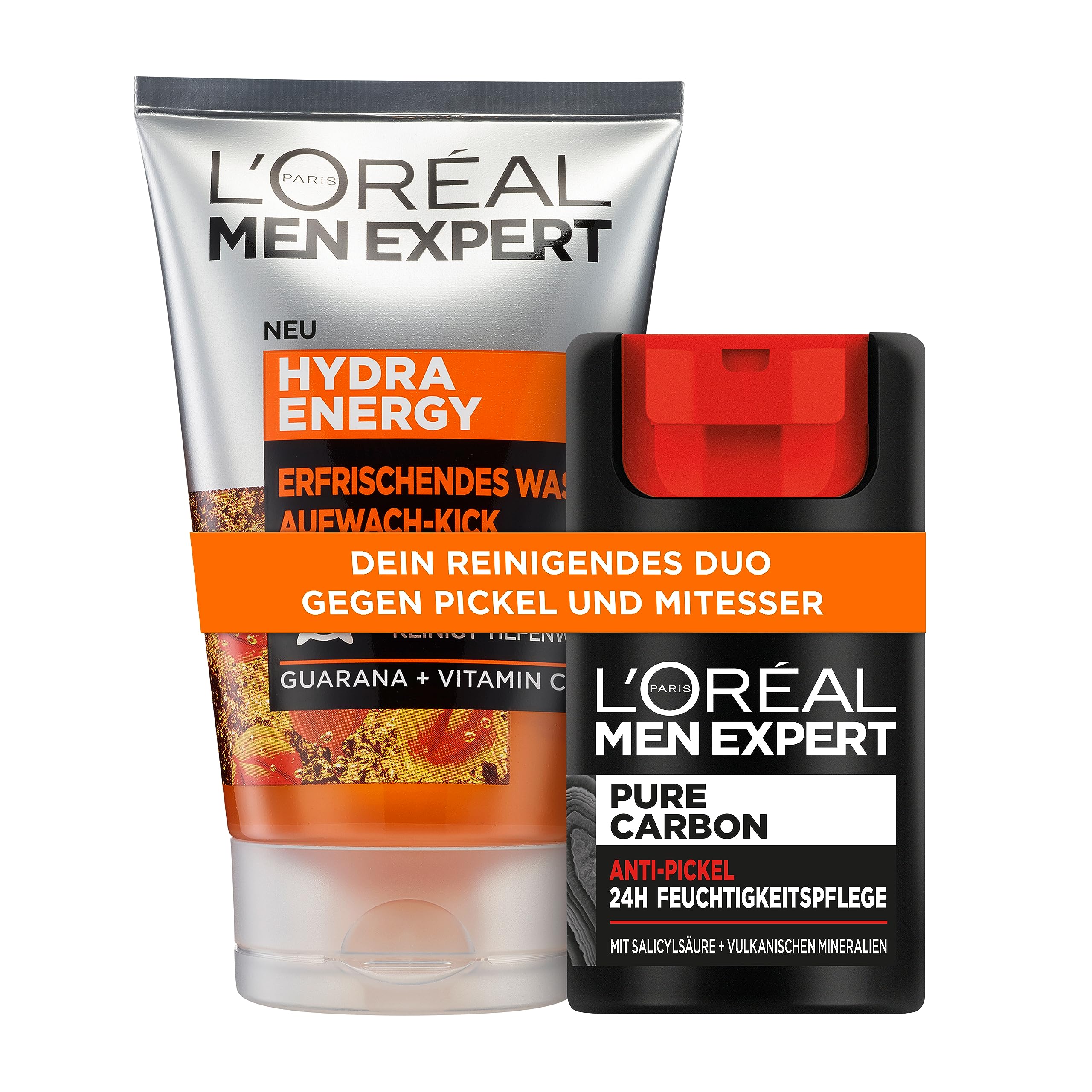 L'Oréal Men Expert Pflegeset Für Männer – Waschgel, Creme, 2x Duschgel & Deo, Ideal Als Geschenk
