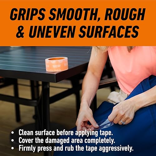 Miniatura 7 de Cinta Transparente Crystal Clear Gorilla, 1.88" x 18 yardas (Paquete de 1) - Resistente a la Intemperie para Proyectos y Reparaciones en Interiores