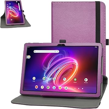 MAMA MOUTH for Acer Iconia Tab P10 Case,360 Degree Rotary Stand with Cute Pattern Cover for Acer Iconia Tab P10 P10-21Q-870Q 10.4" TabletNot Fit P10-11-K5P5/P10-11-K68D,Purple