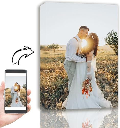 Miniatura 5 de Impresiones en lienzo personalizadas (lienzo enmarcado, 12 x 12 pulgadas), impresión de lienzo personalizada con tu foto, perfecto para decoración